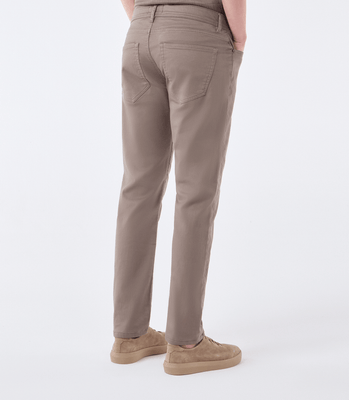 Calça Jeans Moletom Homemeeting Skinny Color Marrom thumbnail 3