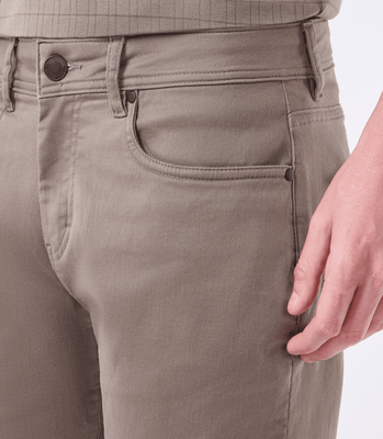 Calça Jeans Moletom Homemeeting Skinny Color Marrom thumbnail 4