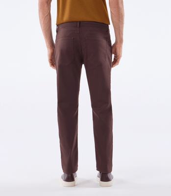 Calça Jeans Moletom Homemeeting Skinny Color Marrom thumbnail 3