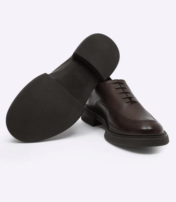 Sapato Oxford Recorte Marrom thumbnail 3
