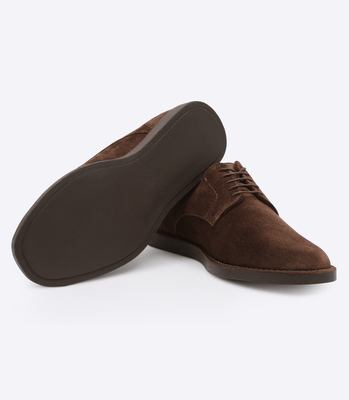 Sapato Derby Camurça Marrom thumbnail 3