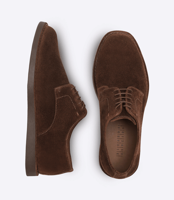 Sapato Derby Camurça Marrom thumbnail 4