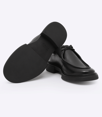 Tênis Wallabee Masculino em Couro Vintage Preto thumbnail 3