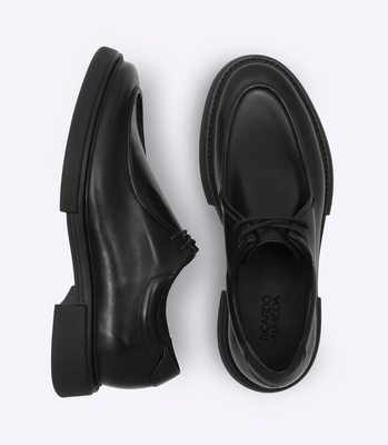 Tênis Wallabee Masculino em Couro Vintage Preto thumbnail 4