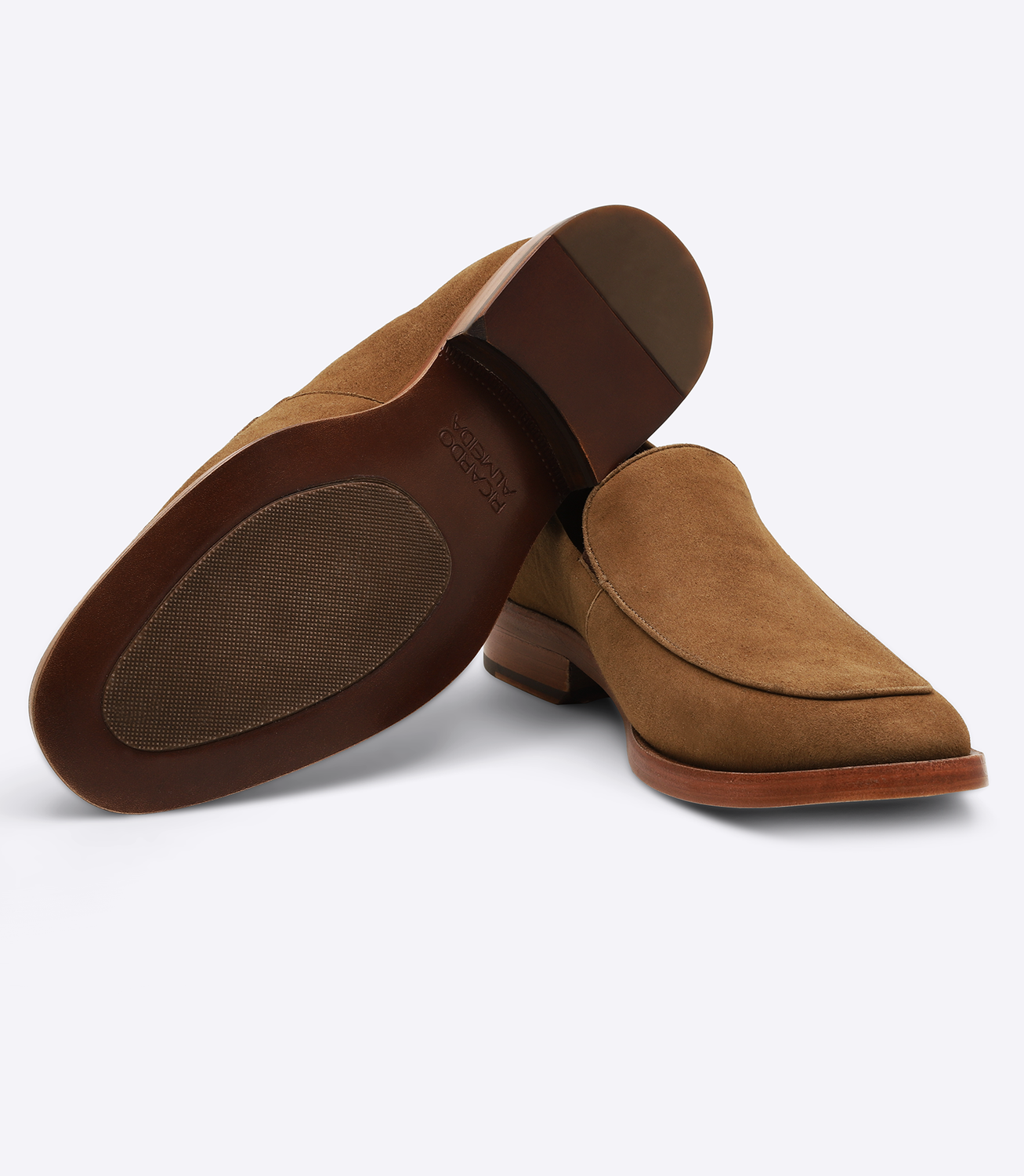 Mocassim Camurça Liso Sola Couro Marrom – slide 3