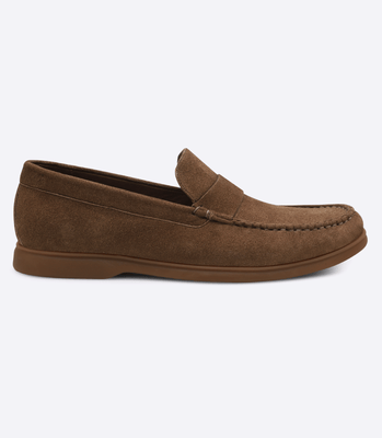 Mocassim Gravata Lisa Camurça Kaki thumbnail 1
