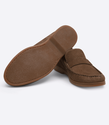 Mocassim Gravata Lisa Camurça Kaki thumbnail 3