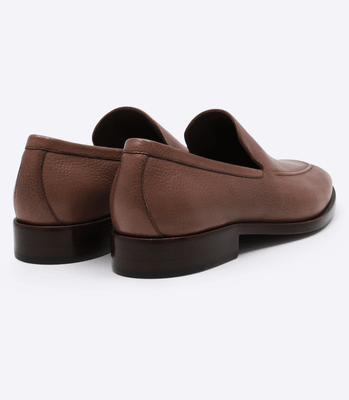 Mocassim Loafer Costura Marrom thumbnail 2