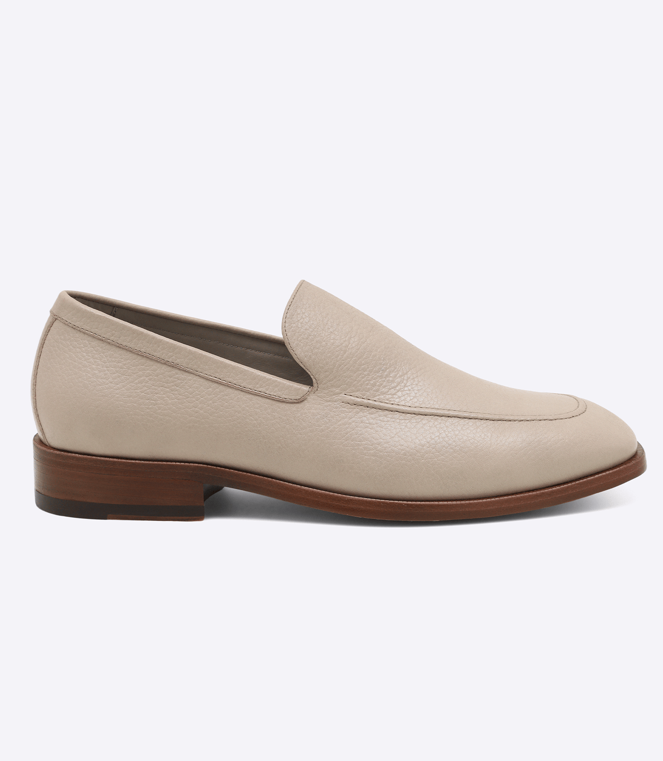 Mocassim Loafer Costura Bege – slide 1