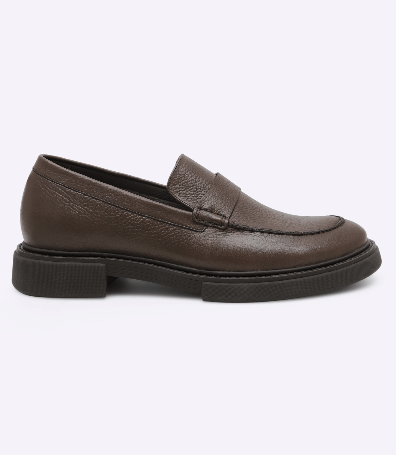 Mocassim Gravata Lisa Block Marrom – slide 1