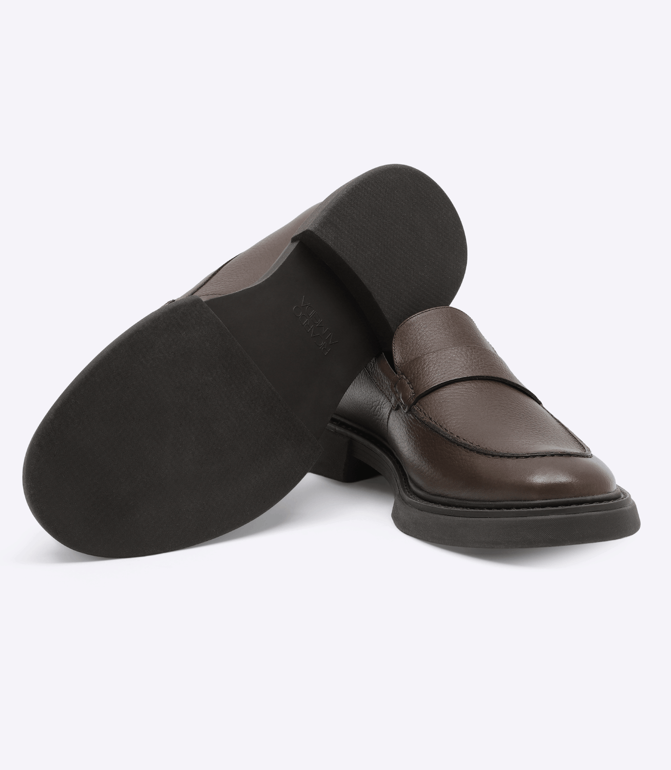Mocassim Gravata Lisa Block Marrom – slide 3