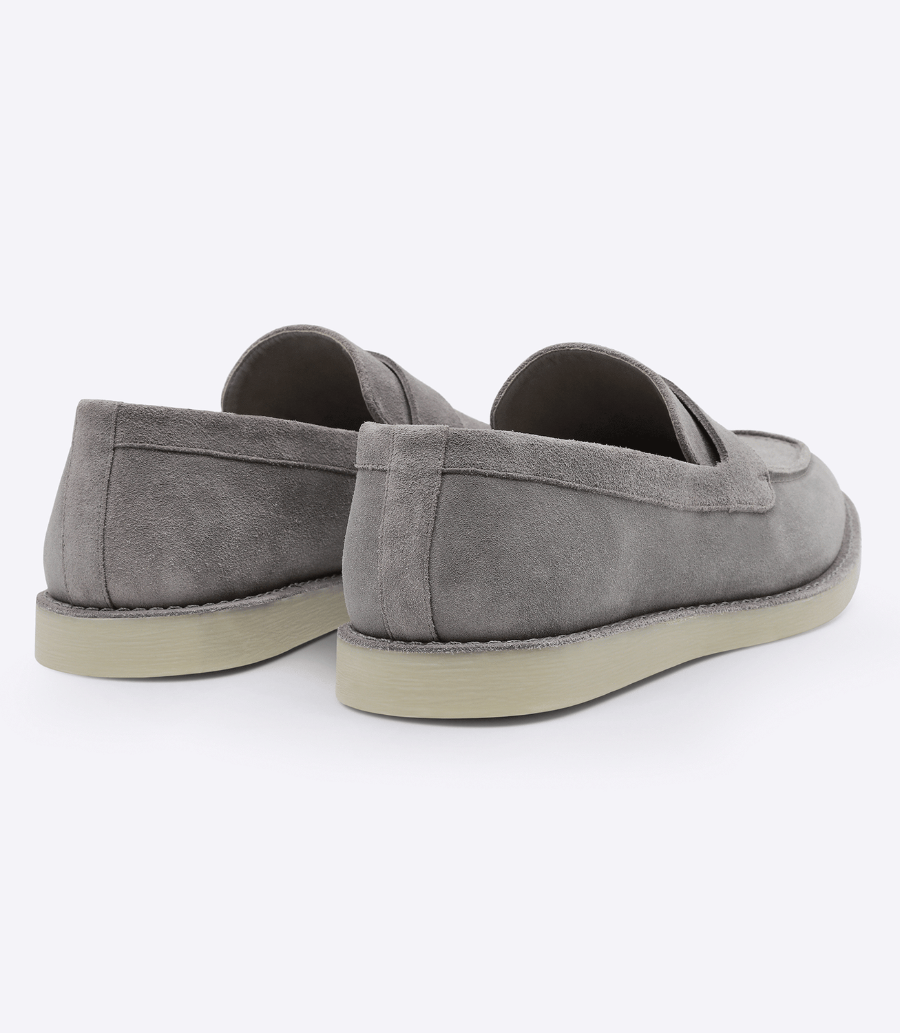 Mocassim Camurça Gravata Alongada Cinza – slide 2