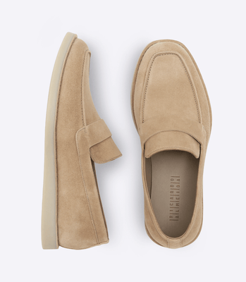 Mocassim Camurça Gravata Alongada Areia thumbnail 4