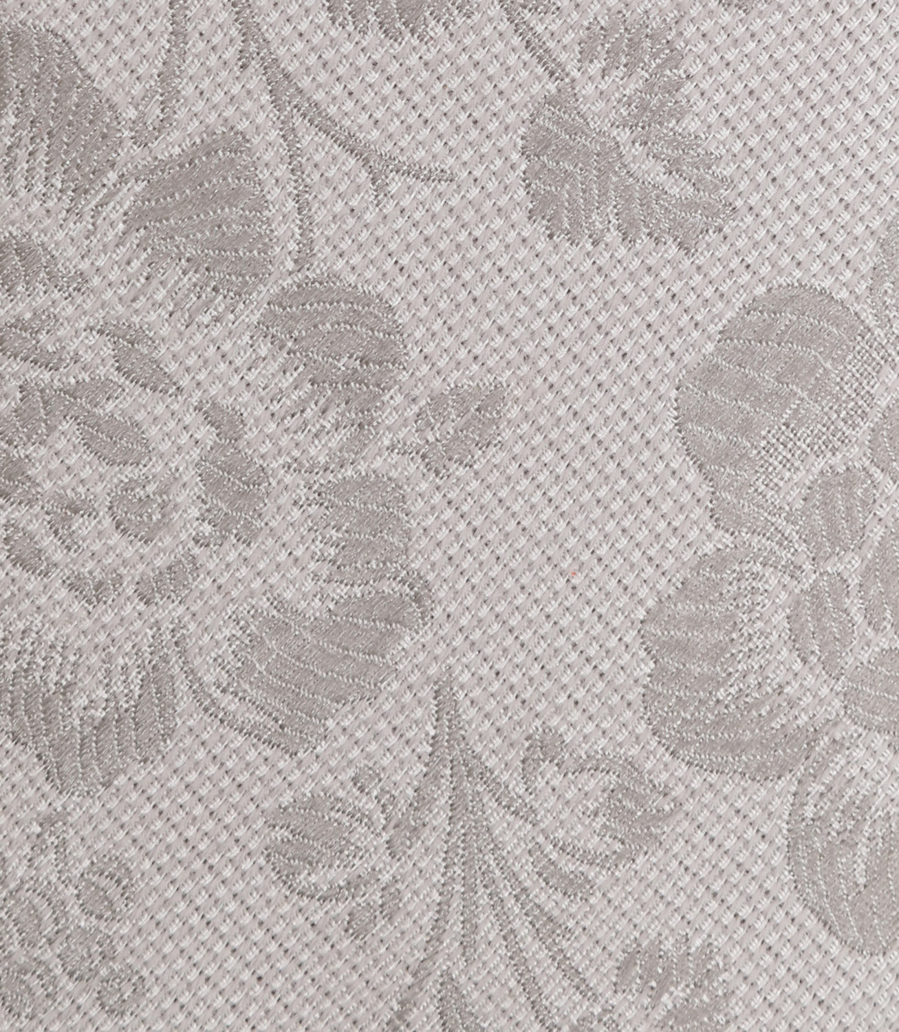 Gravata Slim Masculina em Seda Jacquard Floral Prata – slide 4