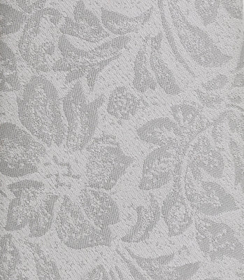 Gravata Slim Masculina em Seda Jacquard Folhagens Prata thumbnail 4