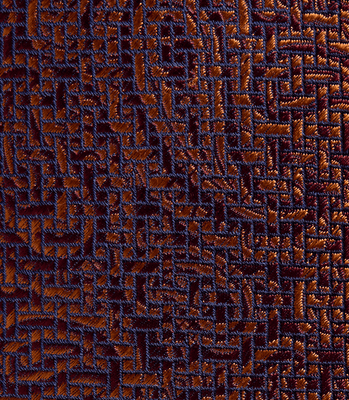 Gravata Jacquard Paisley Marrom thumbnail 4