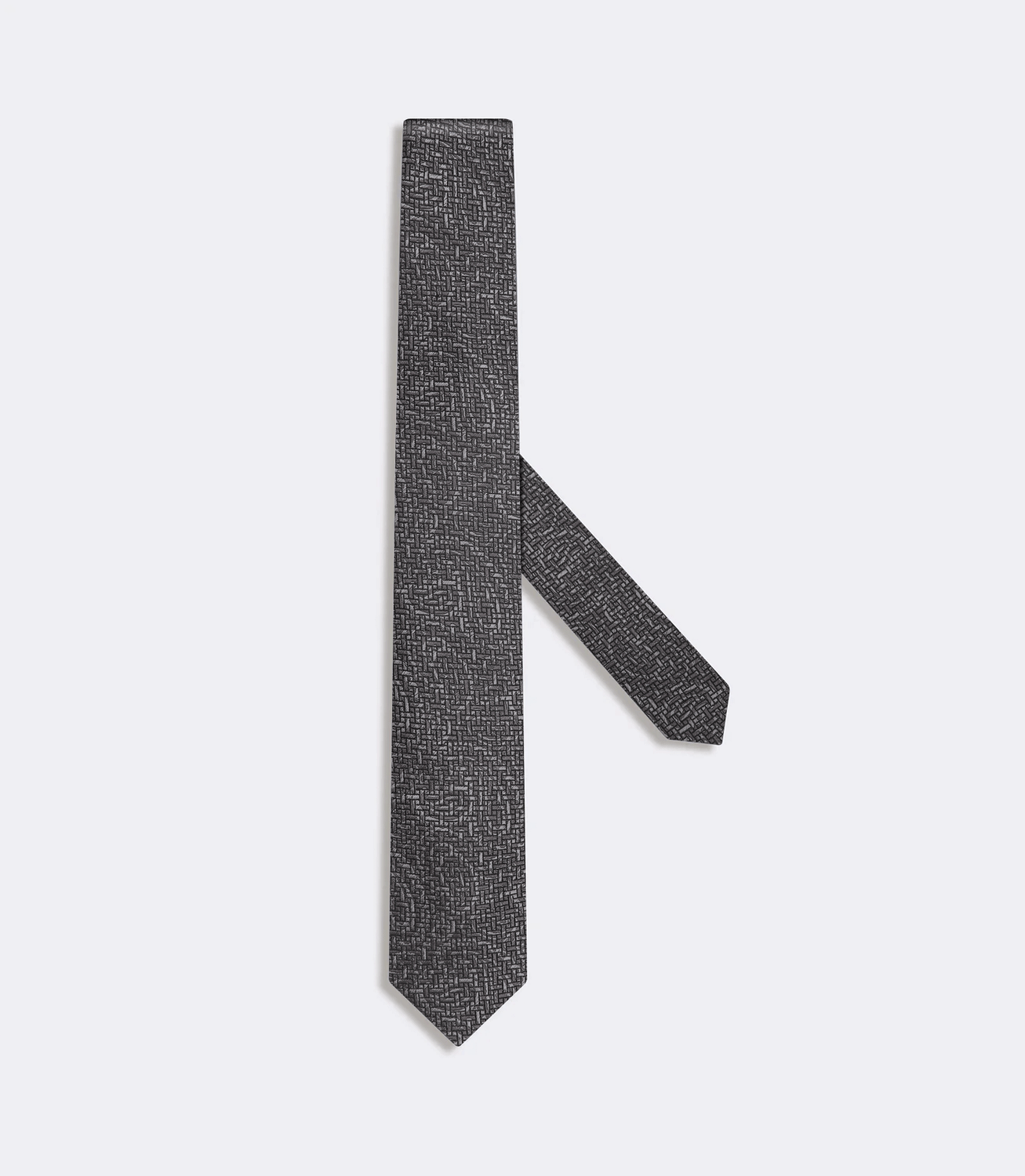 Gravata Jacquard Paisley Cinza – slide 1