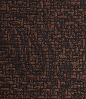 Gravata Jacquard Paisley Marrom thumbnail 4
