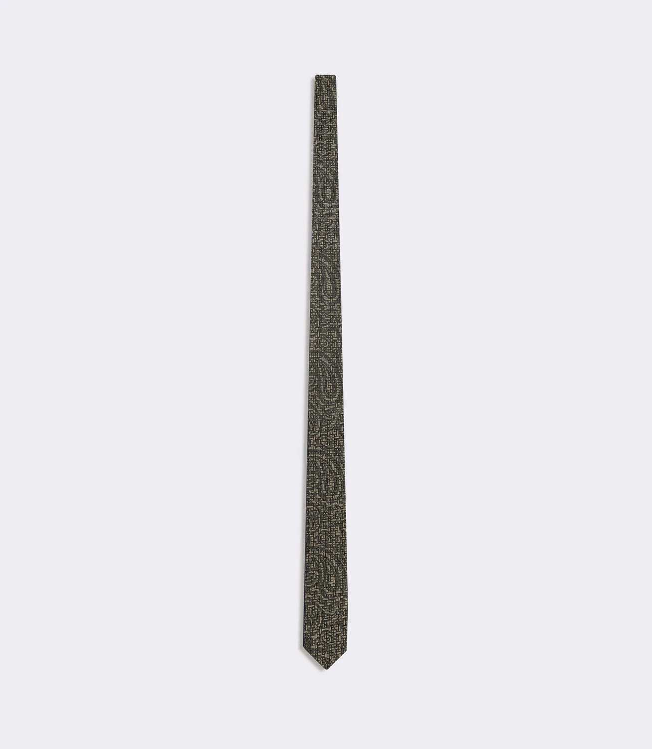 Gravata Jacquard Paisley Verde – slide 3