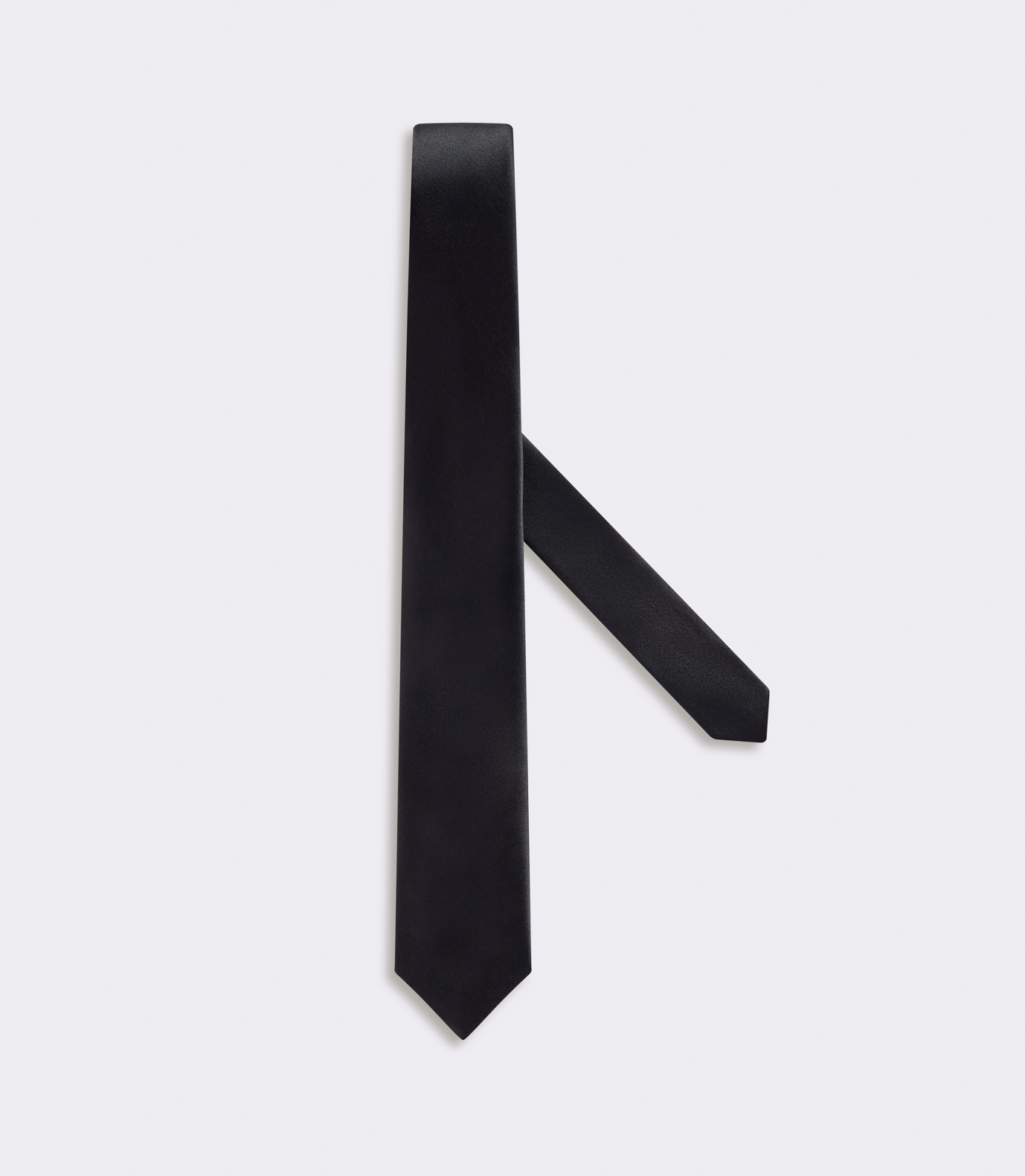 Gravata Seda Acetinada Preto