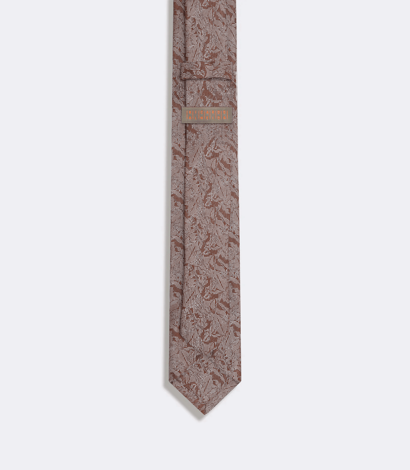 Gravata Jacquard Cetim de Seda Marrom – slide 2