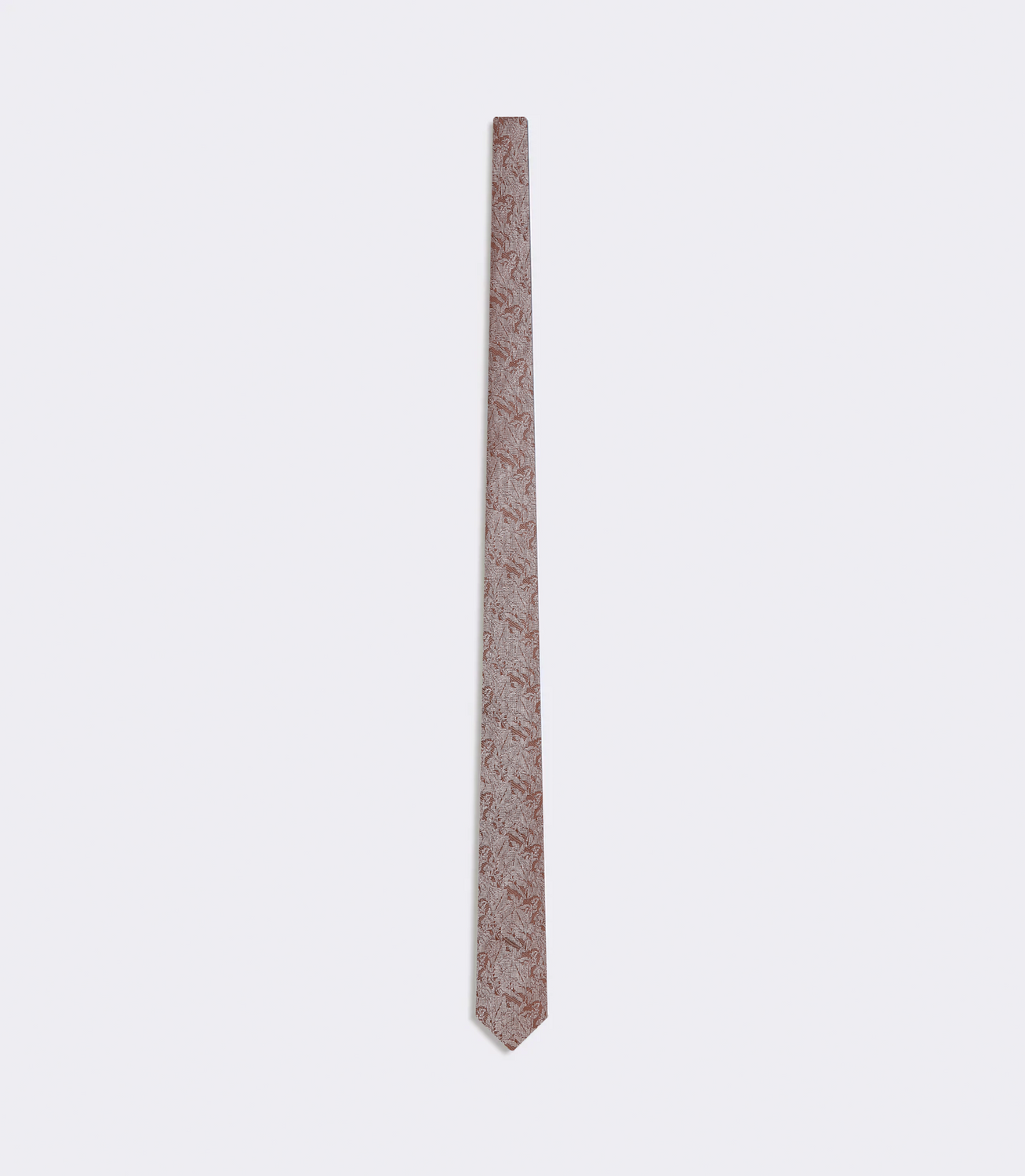 Gravata Jacquard Cetim de Seda Marrom – slide 3