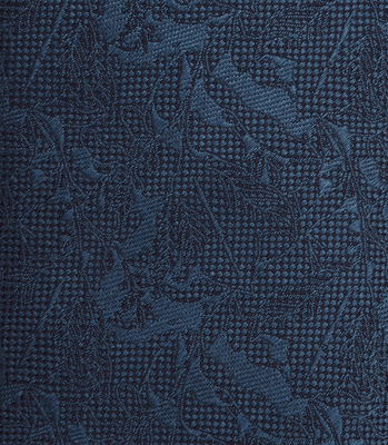 Gravata Jacquard Cetim de Seda Azul thumbnail 4
