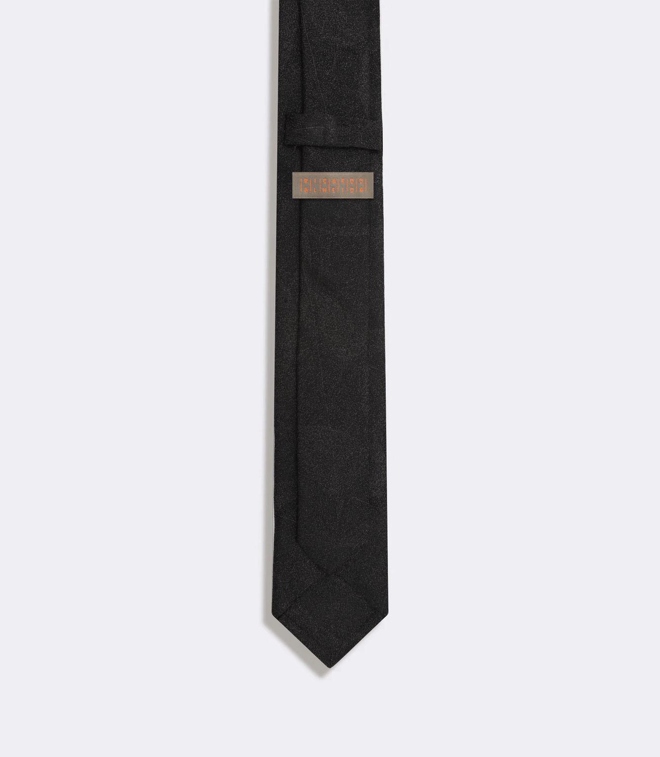 Gravata Jacquard Cetim de Seda Preto – slide 2