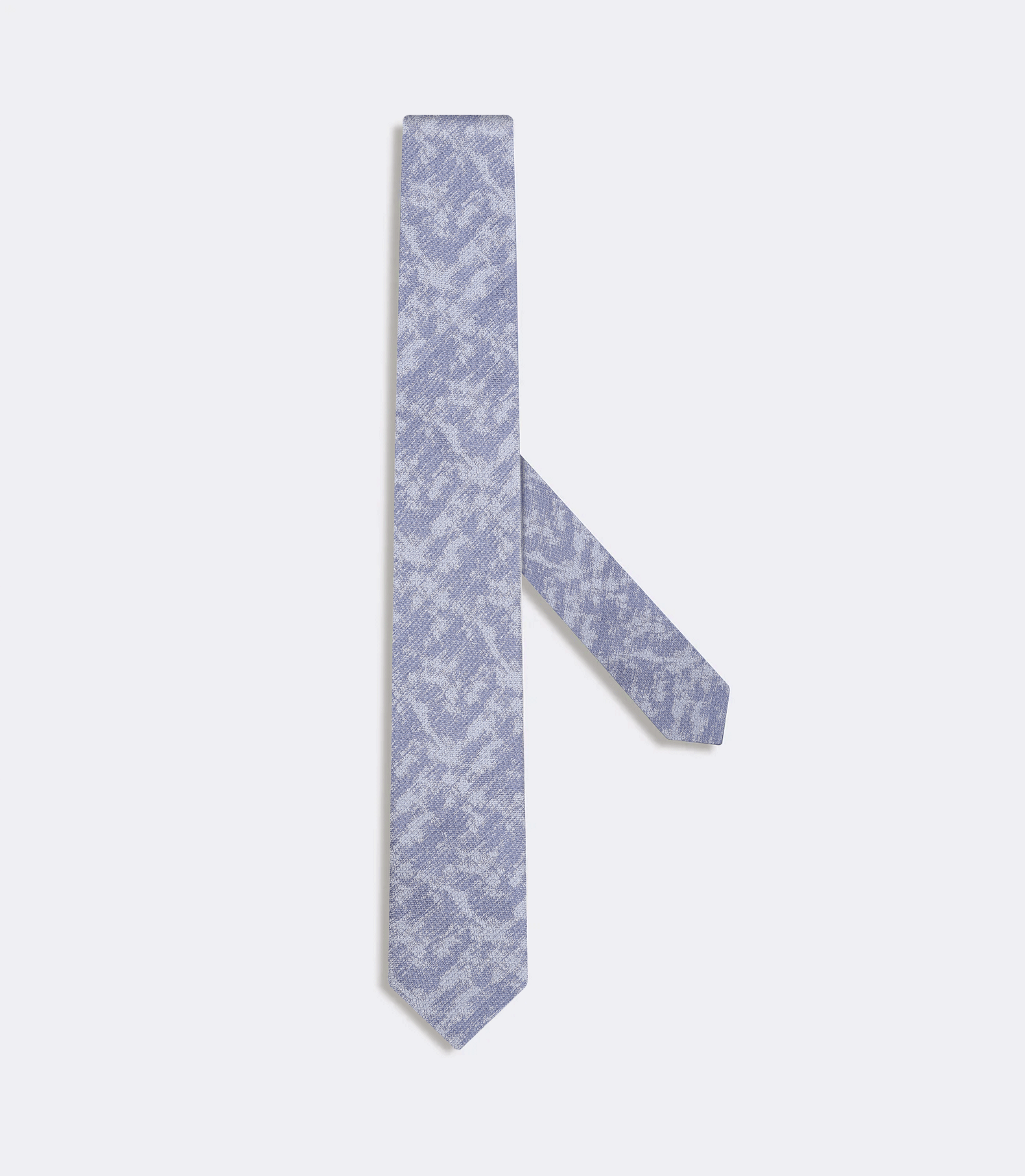 Gravata Jacquard Cetim de Seda Azul