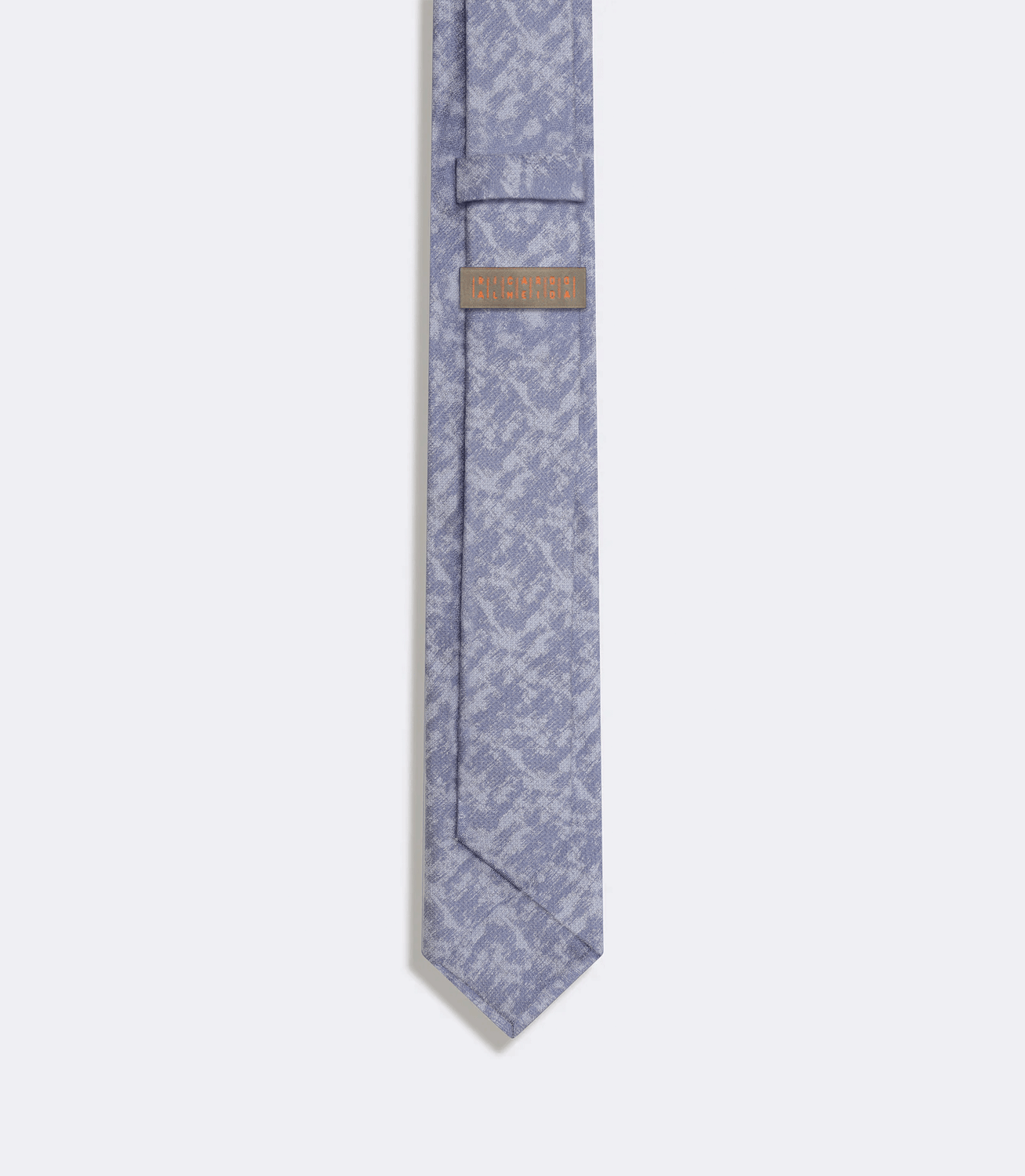 Gravata Jacquard Cetim de Seda Azul – slide 2