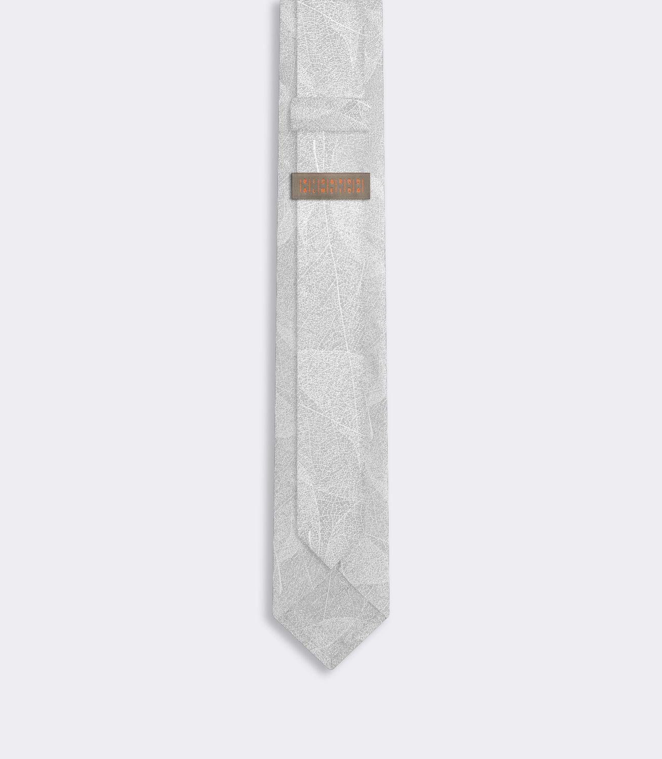 Gravata Jacquard Cetim de Seda Off White – slide 2