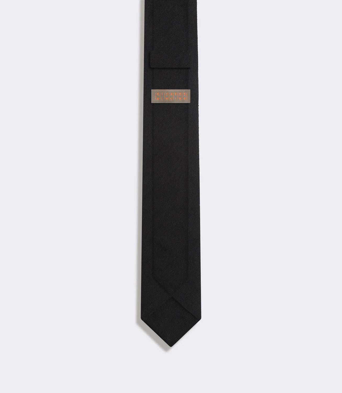 Gravata Jacquard Cetim de Seda Preto – slide 2