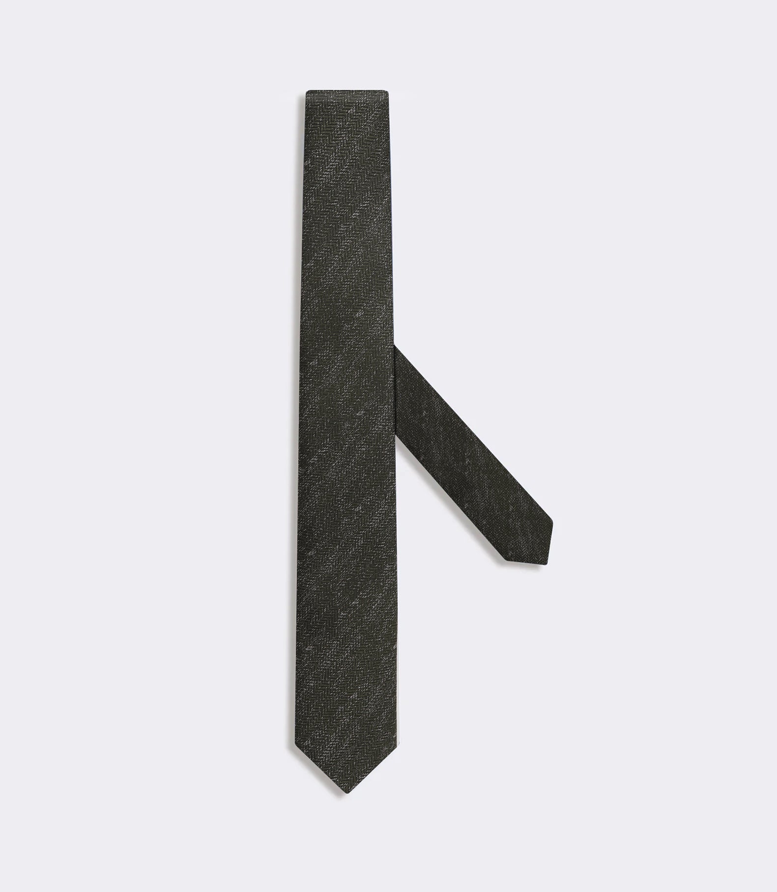 Gravata Jacquard Cetim de Seda Verde