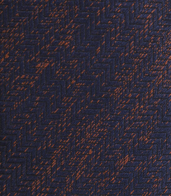 Gravata Jacquard Cetim de Seda Azul thumbnail 4