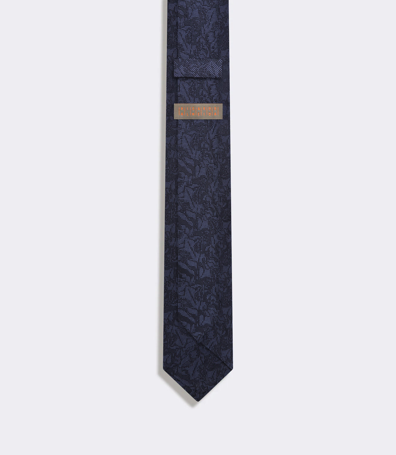 Gravata Jacquard Cetim de Seda Azul – slide 2