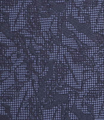Gravata Jacquard Cetim de Seda Azul thumbnail 4
