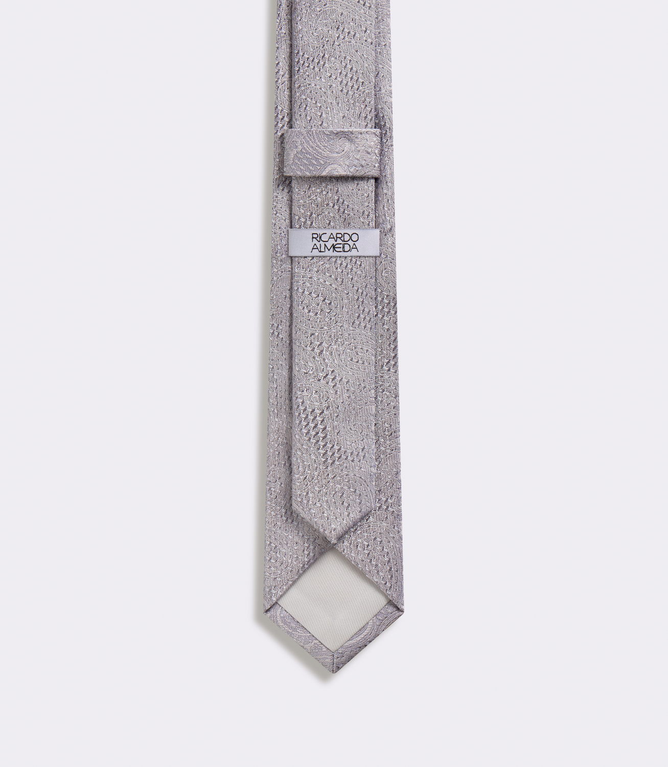 Gravata Jacquard Seda Cinza – slide 2