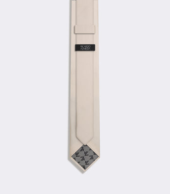 Gravata de Seda Off white thumbnail 2
