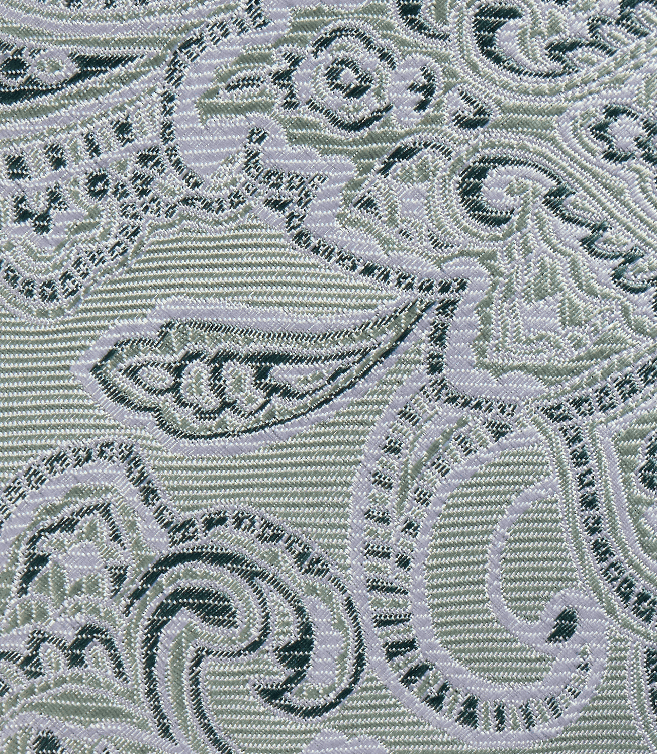 Gravata Jacquard Paisley Seda Verde – slide 4