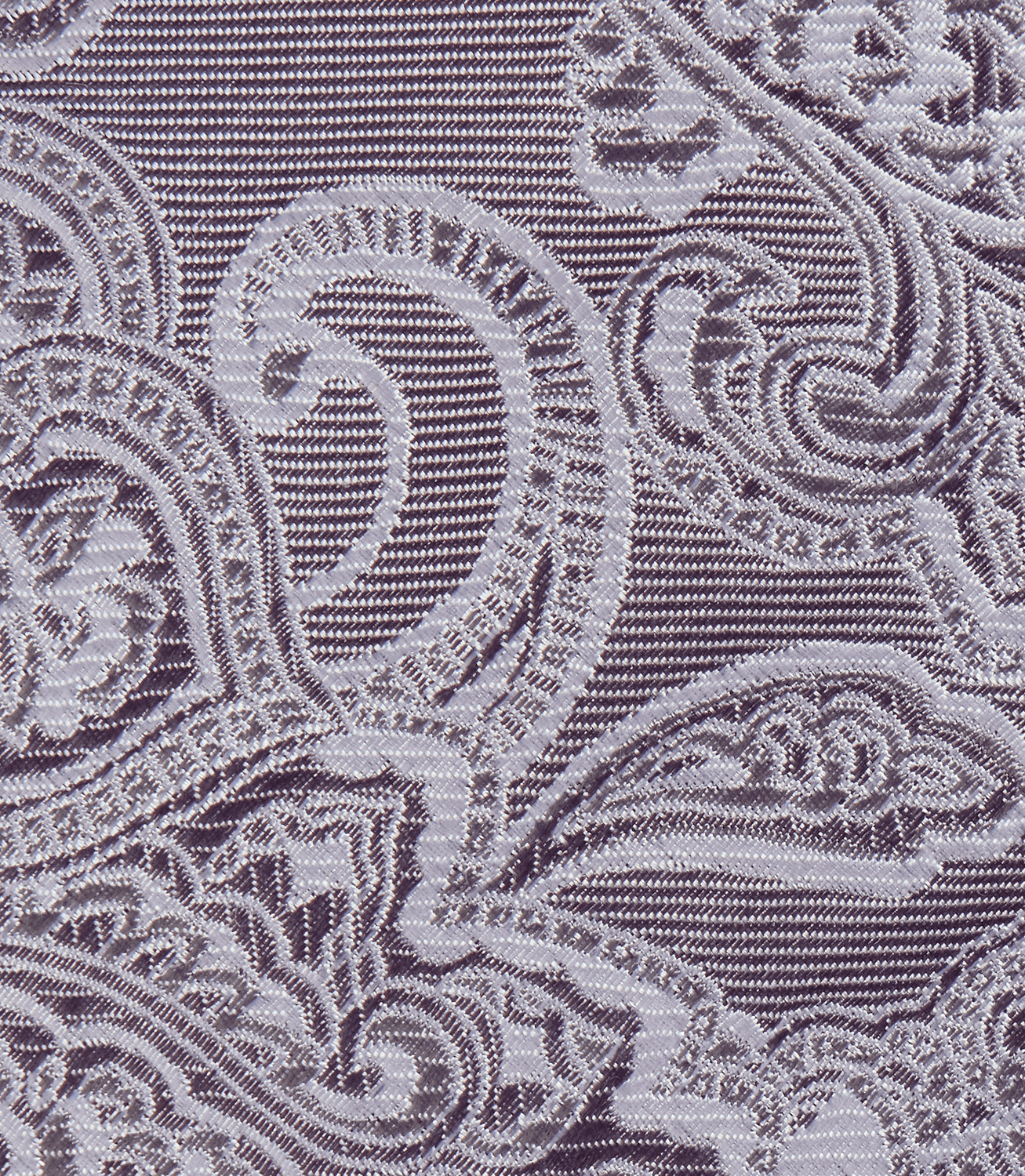 Gravata Jacquard Paisley Seda Lilás – slide 4