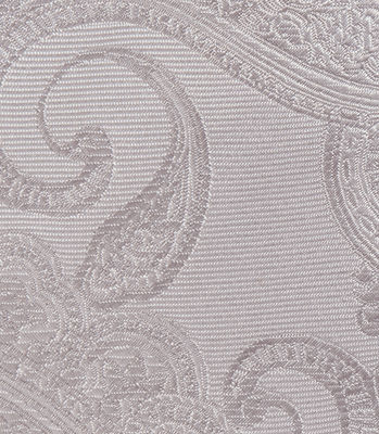Gravata Jacquard Paisley Seda Prata thumbnail 4
