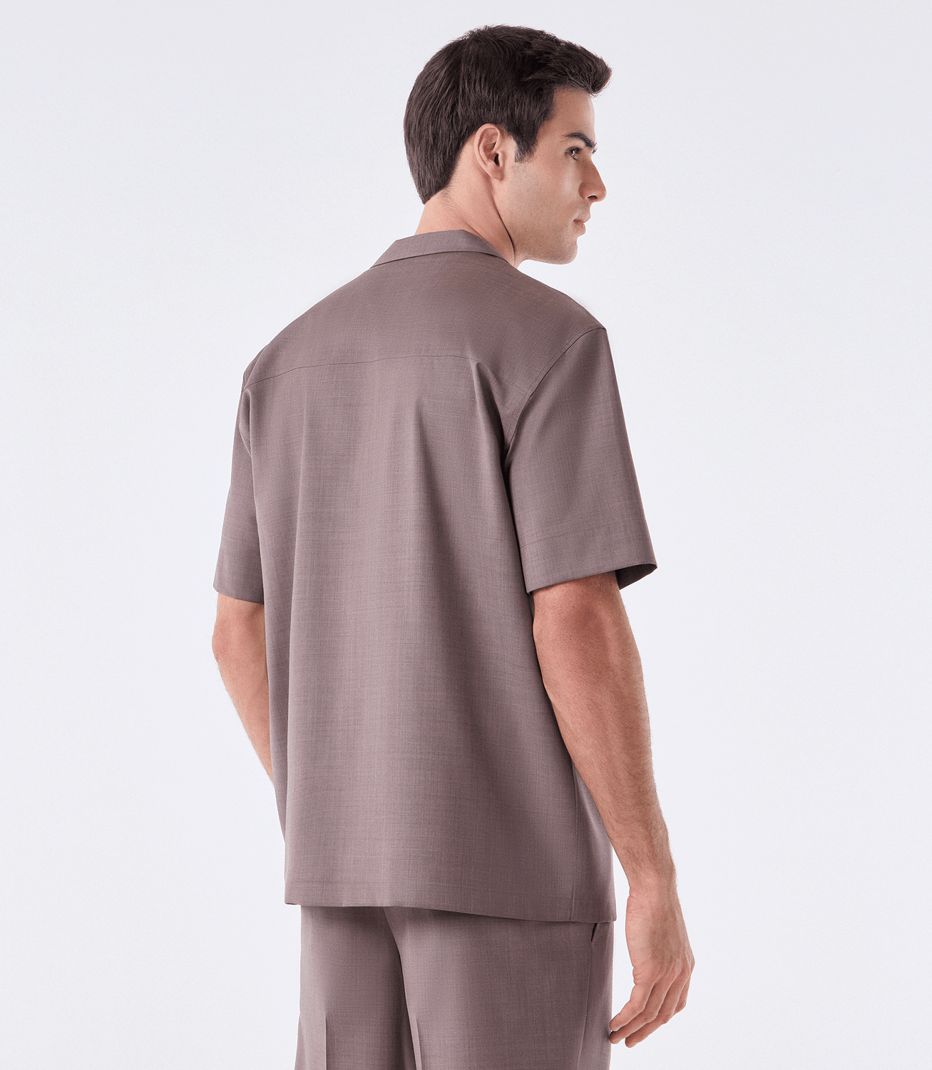 Camisa Box Manga Curta Marrom – slide 3