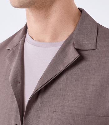 Camisa Box Manga Curta Marrom thumbnail 4