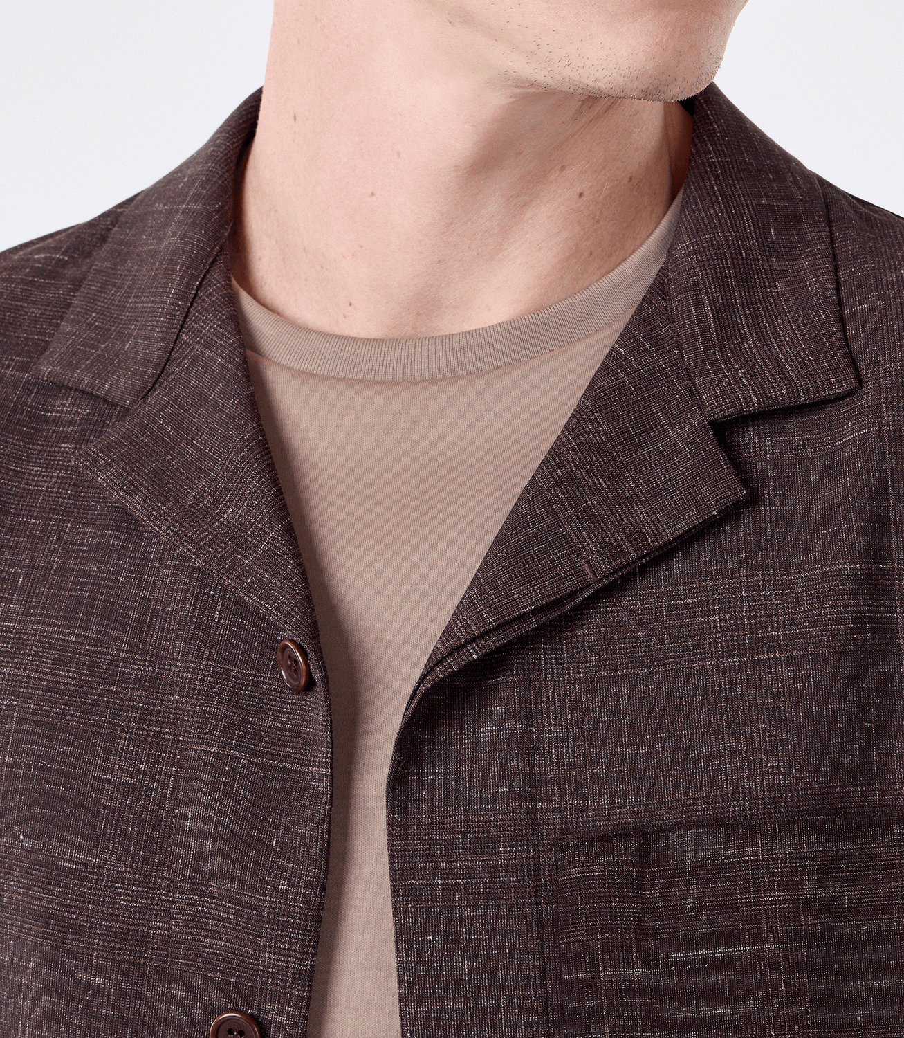 Camisa Box Zíper Marrom – slide 4