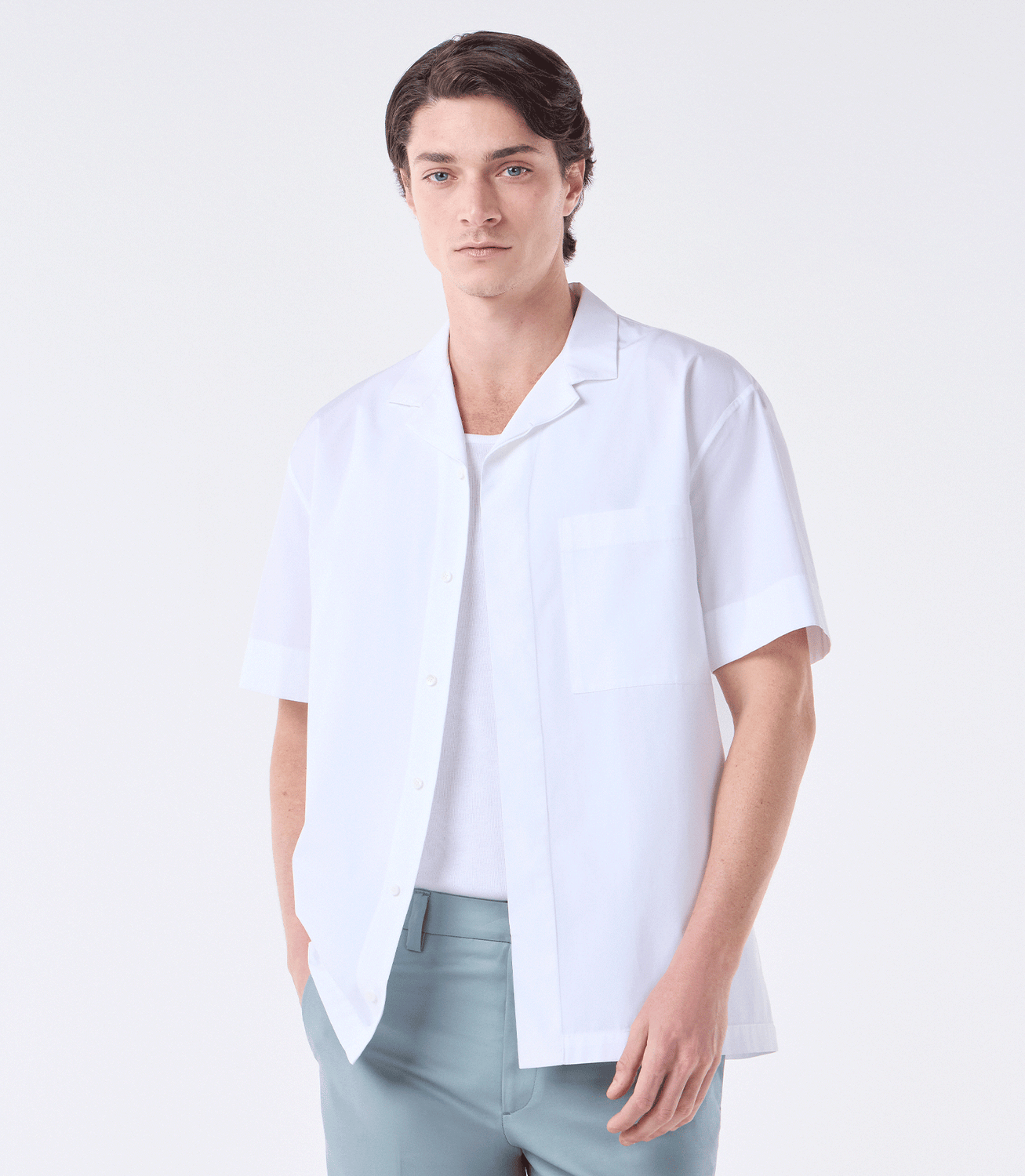 Camisa Manga Curta Box Vista Coberta Branco – slide 1