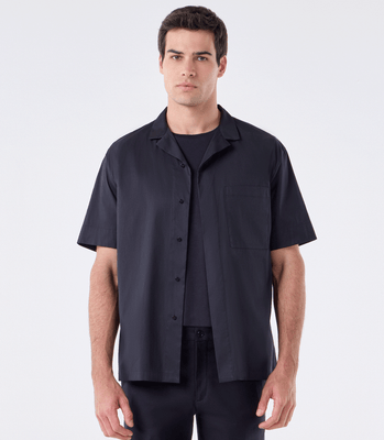 Camisa Manga Curta Box Vista Coberta Preto thumbnail 1