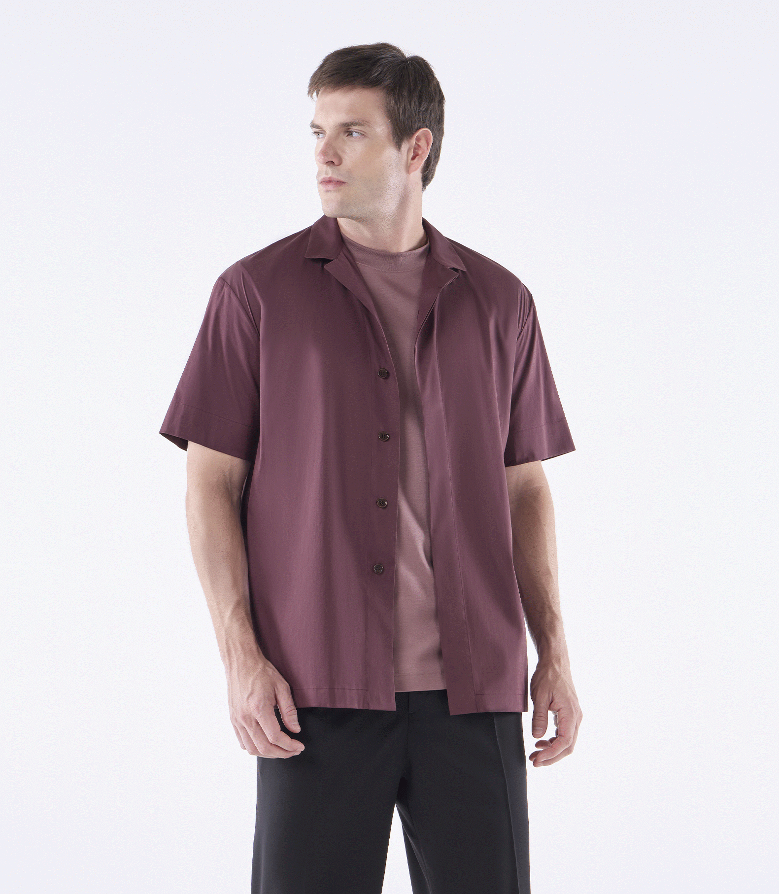 Camisa Manga Curta Box Tailor Air Vermelho
