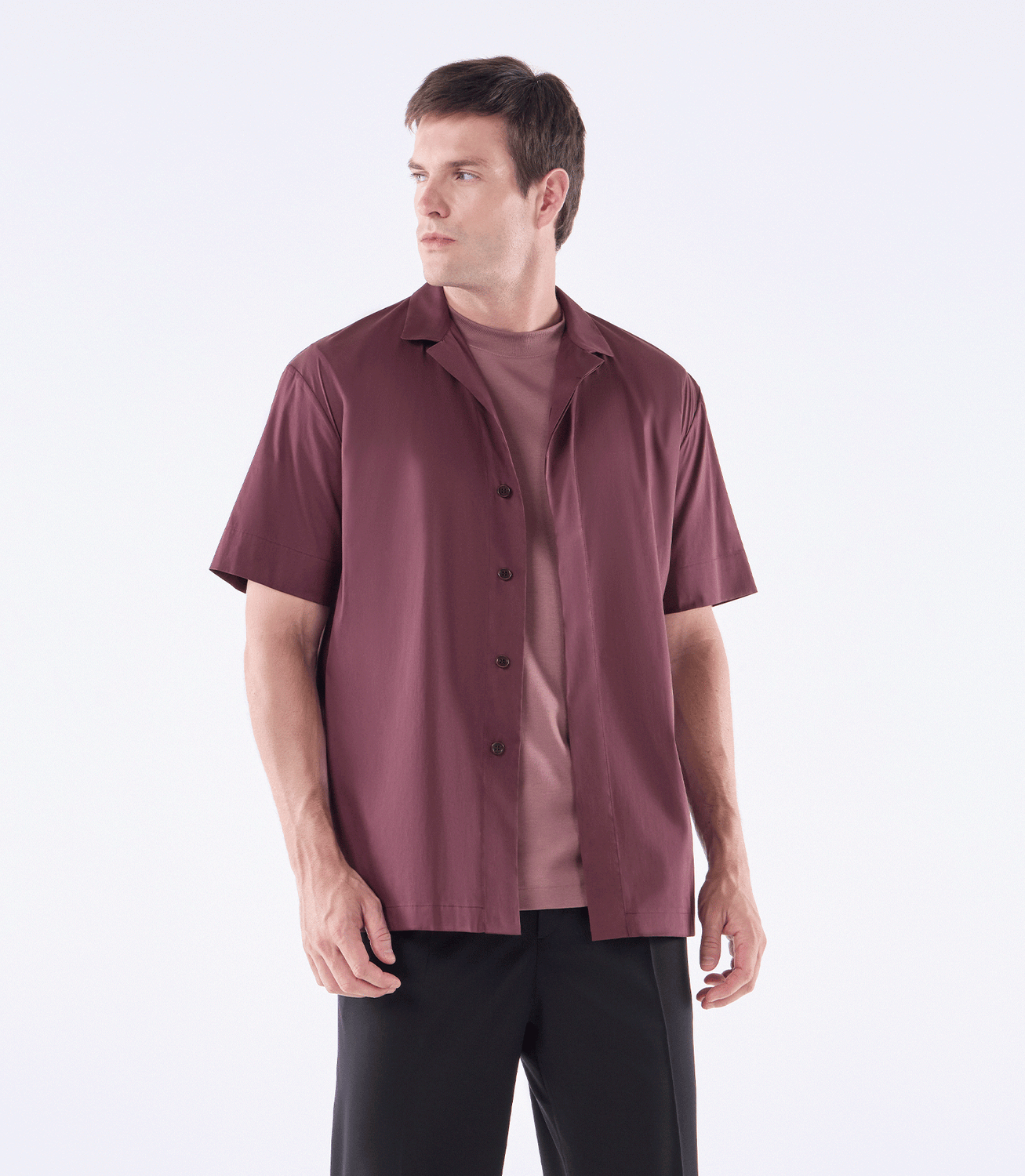 Camisa Manga Curta Box Tailor Air Vermelho – slide 1