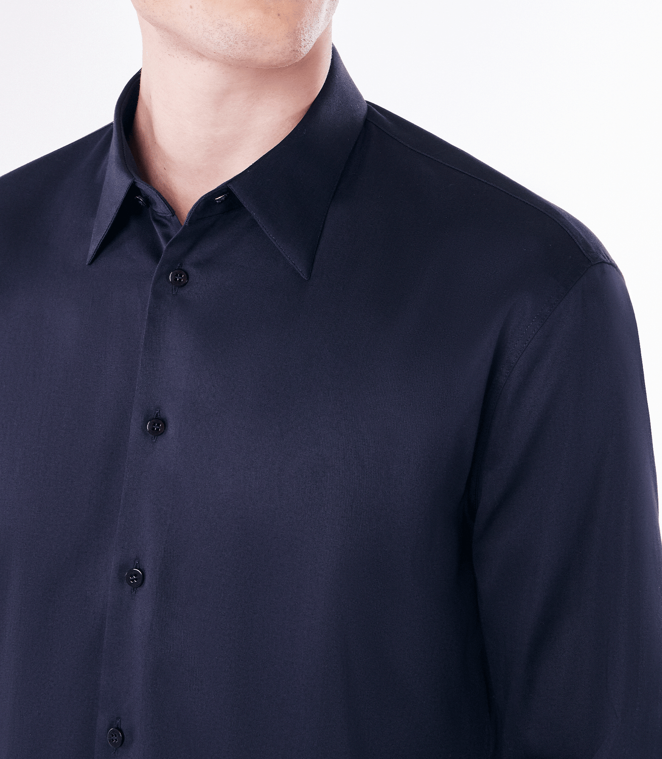 Camisa Social Manga Longa Austin Azul – slide 4