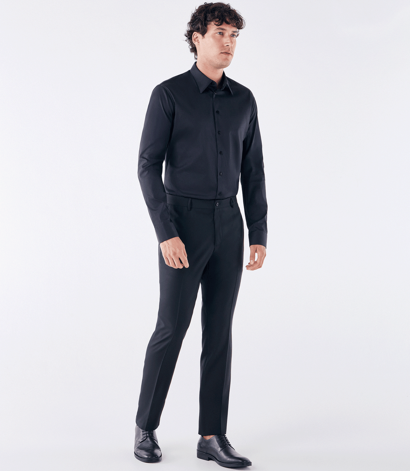 Camisa Social Manga Longa Austin Preto – slide 2
